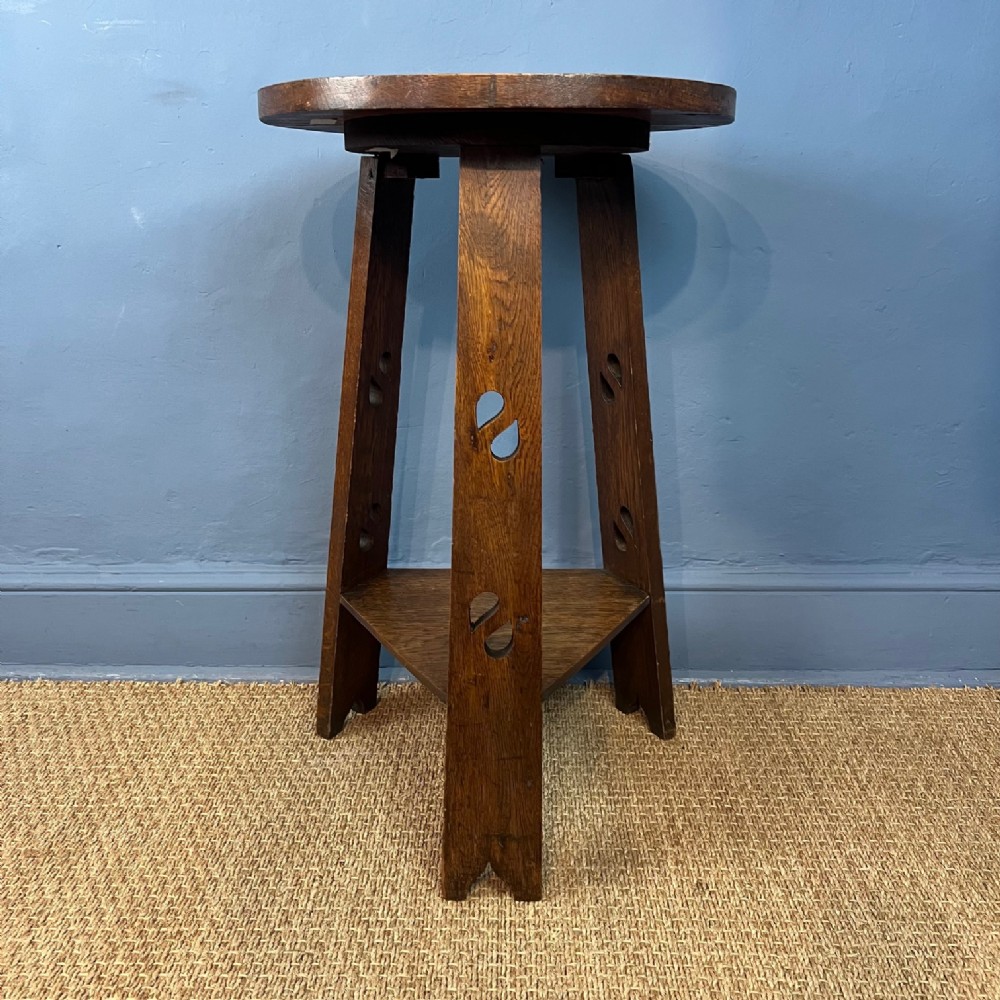 A Glasgow School oak table circa 1900