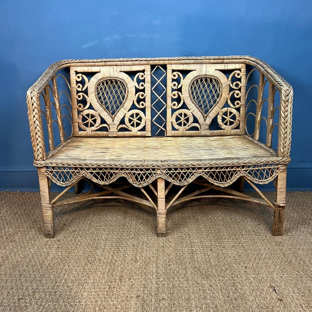 A rare Edwardian Rattan 2 seater sofa circa 1910