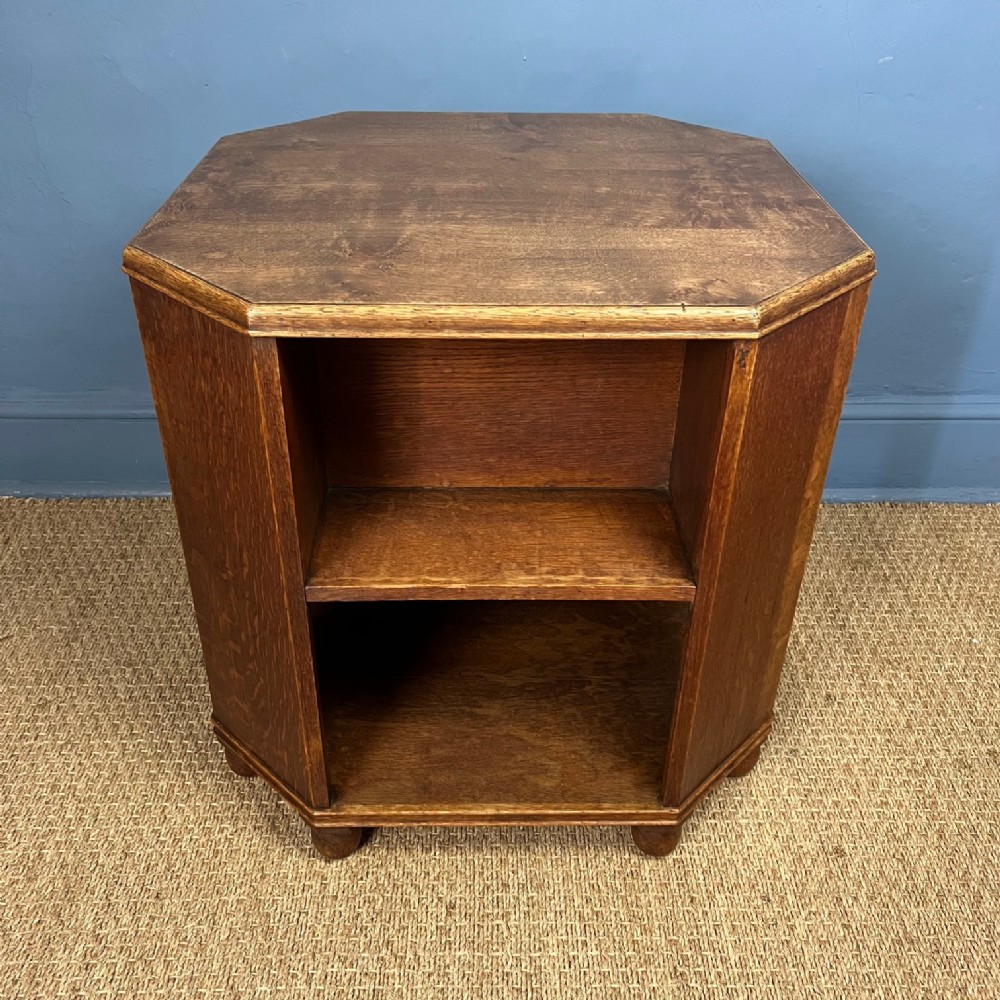 A Heals oak octagonal book Table circa 1930. 