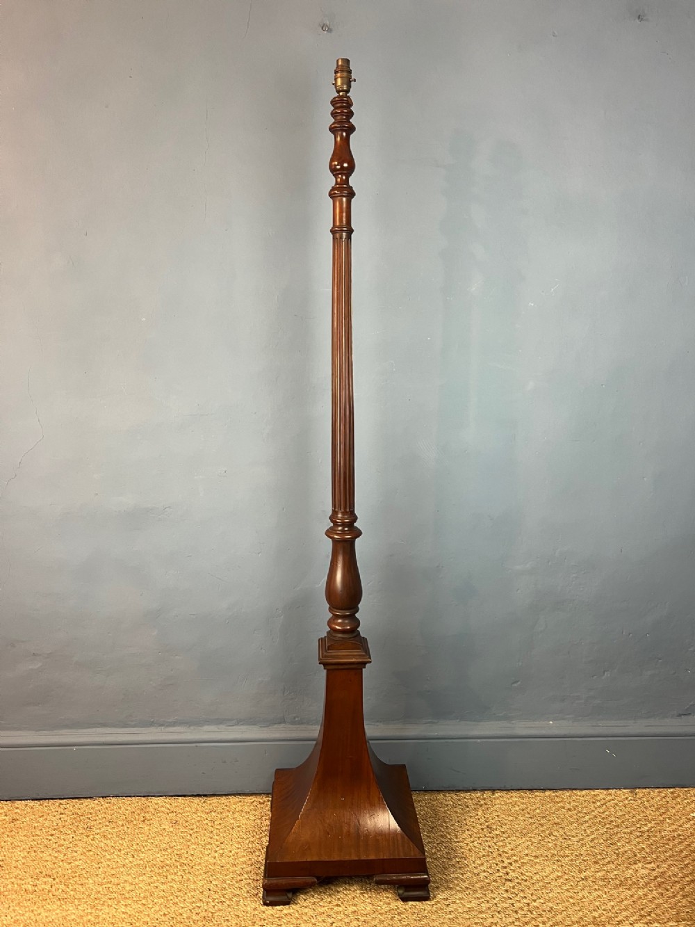An unusual Edwardian mahogany Standard Lamp circa 1910 