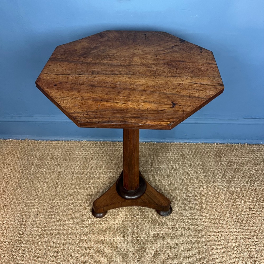 A William IV Rose Wood octagonal table circa 1835
