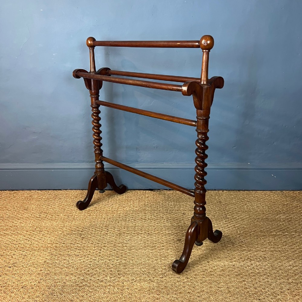 An early Victorian mahogany towel rail circuit 1850