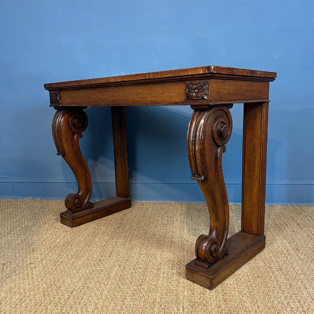 A William IV oak console table circa 1830