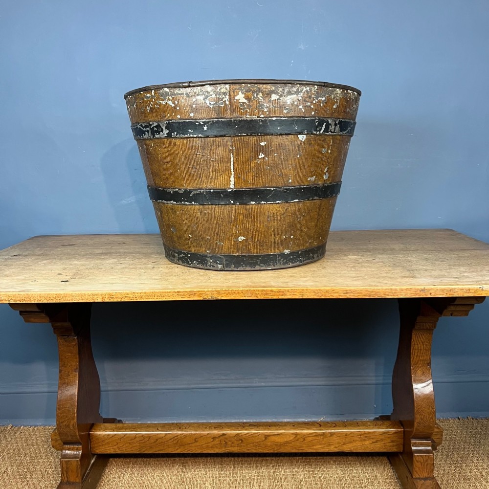 A mid 19th century Scottish toleware log bucket circa 1850