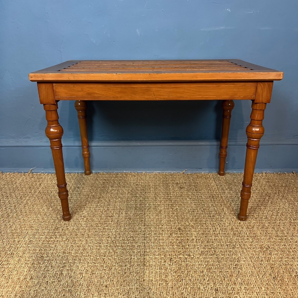 A large Victorian satin birch luggage rack circa 1890 
