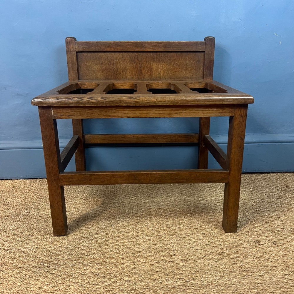 An Edwardian oak luggage rack circa 1910 