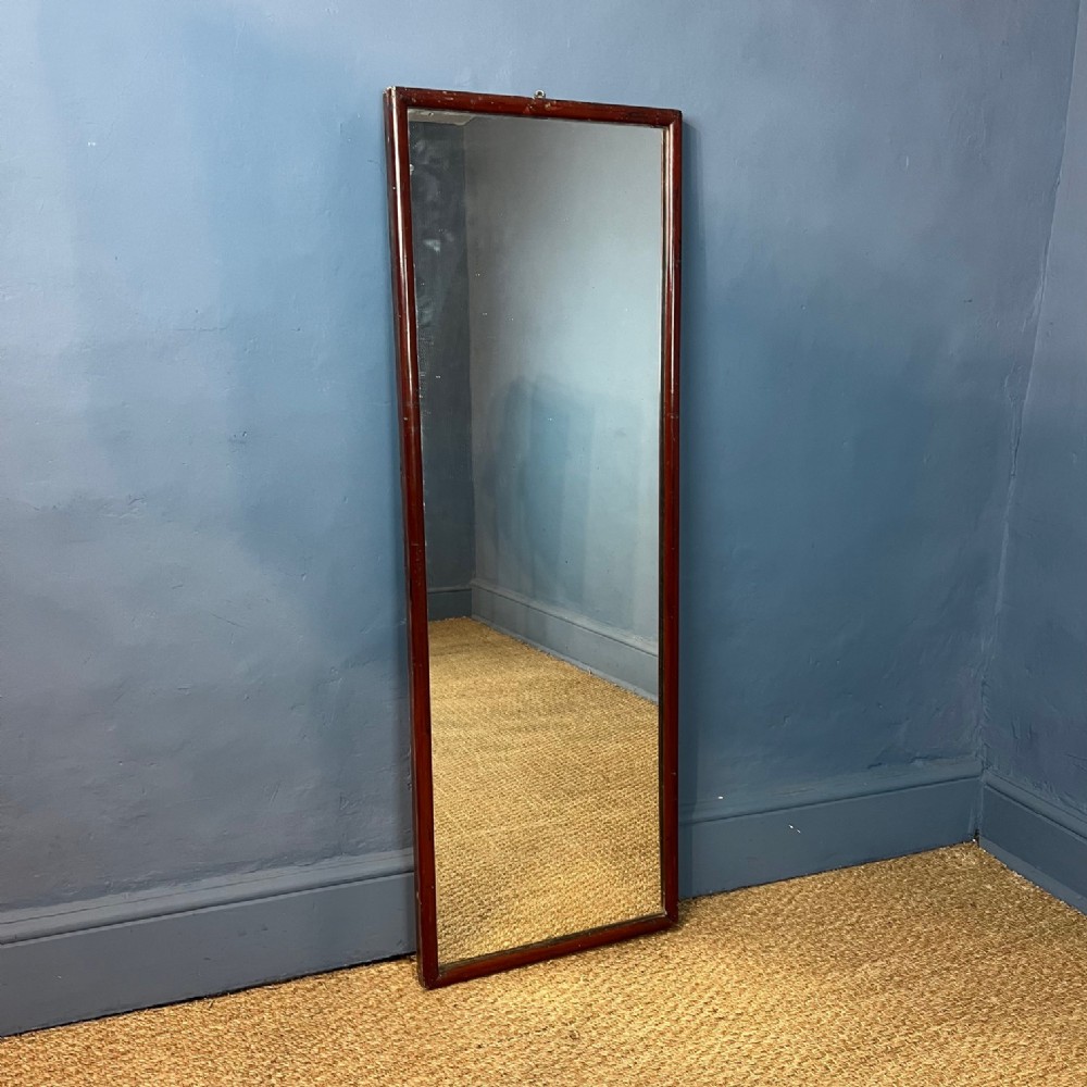 A Victorian mahogany shop mirror circa 1880