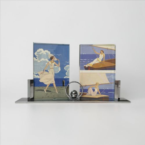 Art Deco Double Photo Frame