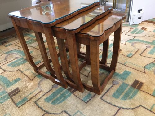 A Fine and Rare Nest of Three Epstein Side Tables.