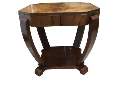 An Art Deco Walnut Occassional Table