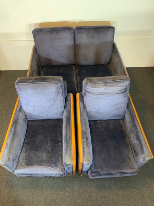 Art Deco Three Piece Suite for Reupholstery