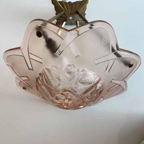 Art Deco Pendant Light by Degue.