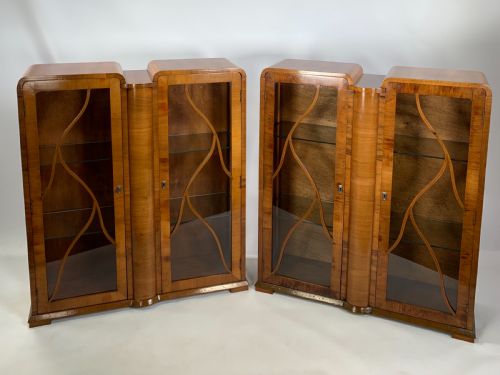 A Pair of Art Deco Display Cabinets