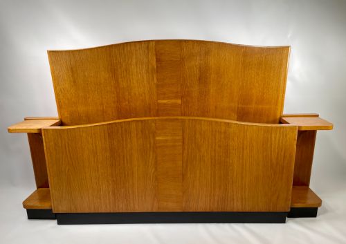 Art Deco Bed with Attached Bedside Tables