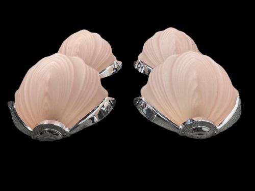 Four Matching Art Deco Wall Lights