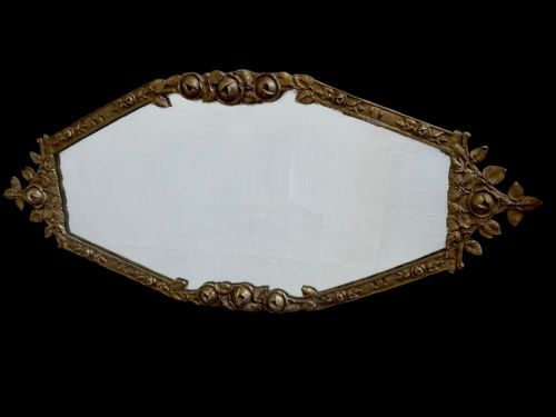Art Deco French Gilt Metal Mirror