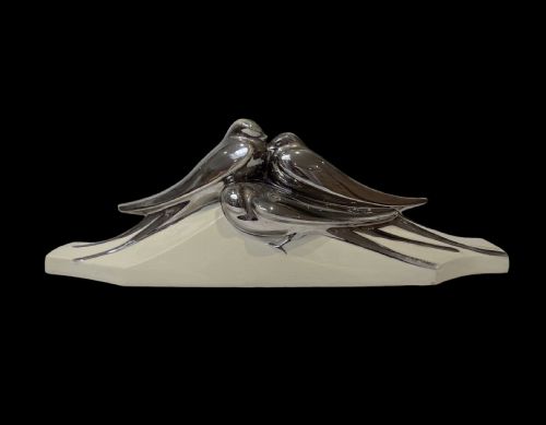 Art Deco Sculpture of Swallows