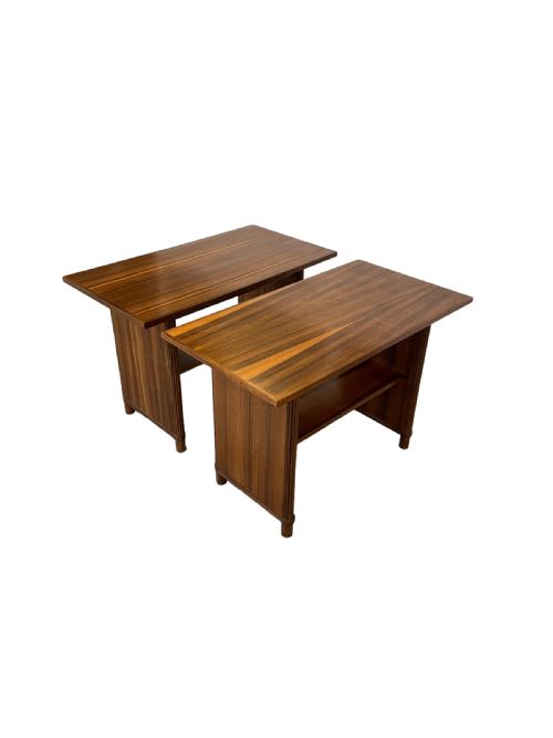 fig 1. Art Deco Pair of Side Tables