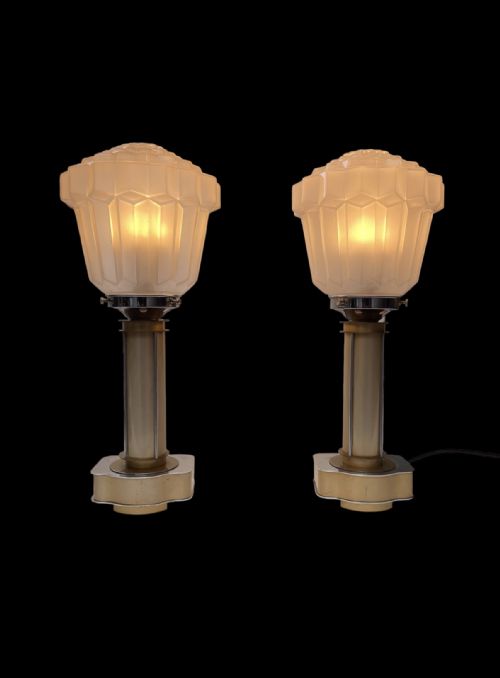 Pair of Art Deco Lamps