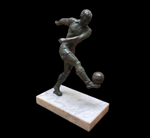 Art Deco Sculpture of a Footballer