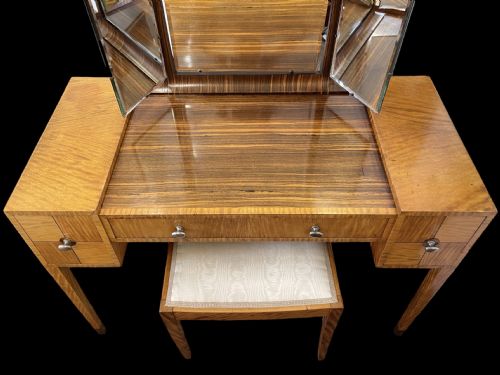 fig 2. Exceptional Art Deco Dressing Table and matching Stool