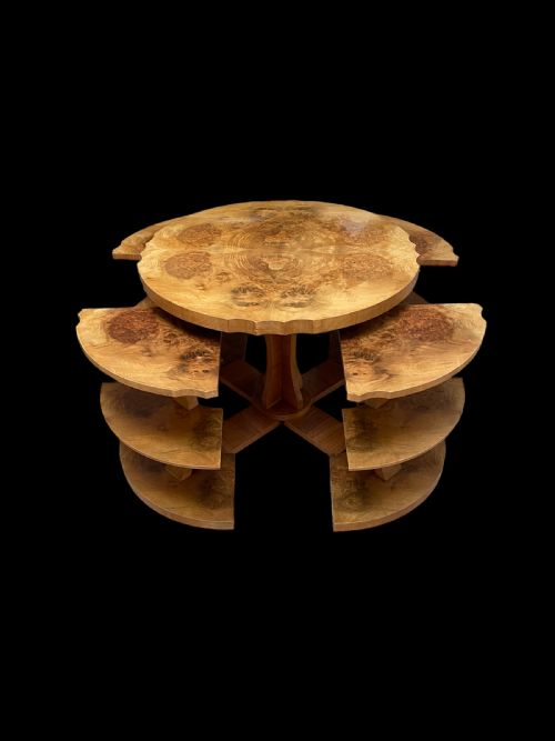 fig 1. Art Deco Nest of Five tables by Harry and Lou Epstein