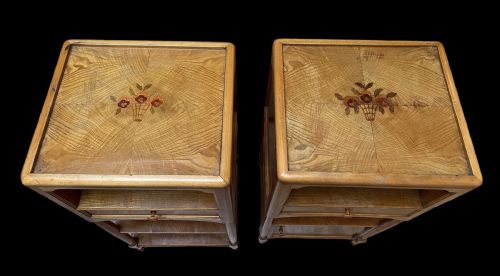 fig 1. Art Deco Pair of Side/Bedside Tables