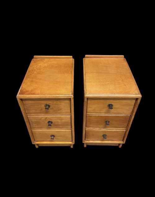 fig 1. A Pair of Art Deco Bedside Cabinets