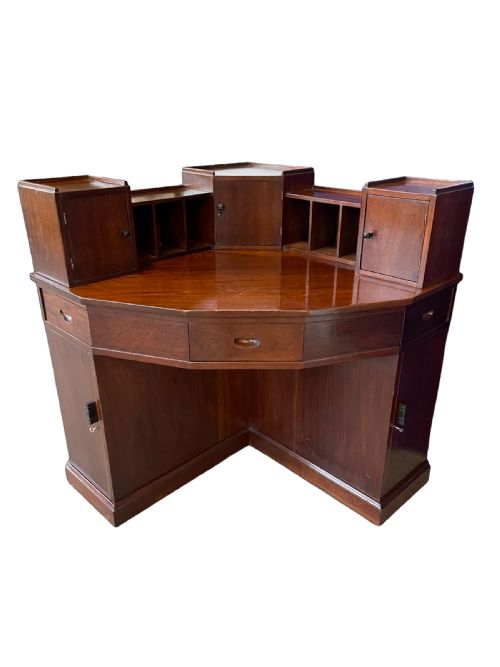 fig 1. Early 20th Century Corner Desk