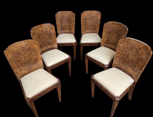 fig 2. Art Deco dining table and 6 chairs by Maurice Adams
