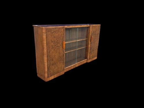 Art Deco Walnut Bookcase