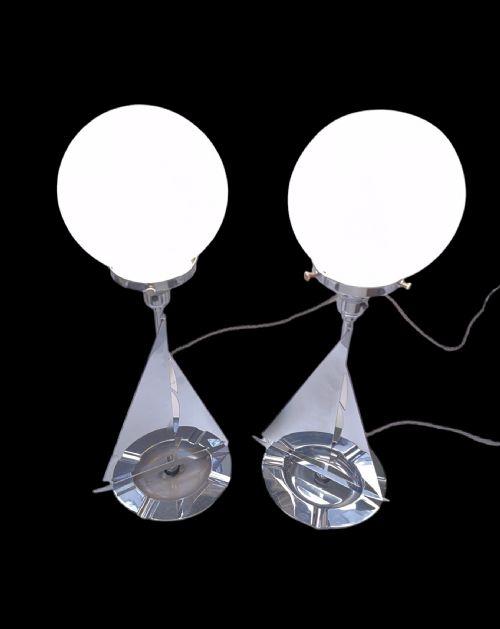 A PAIR OF ART DECO LAMPS - ADDITIONAL PHOTO 4
