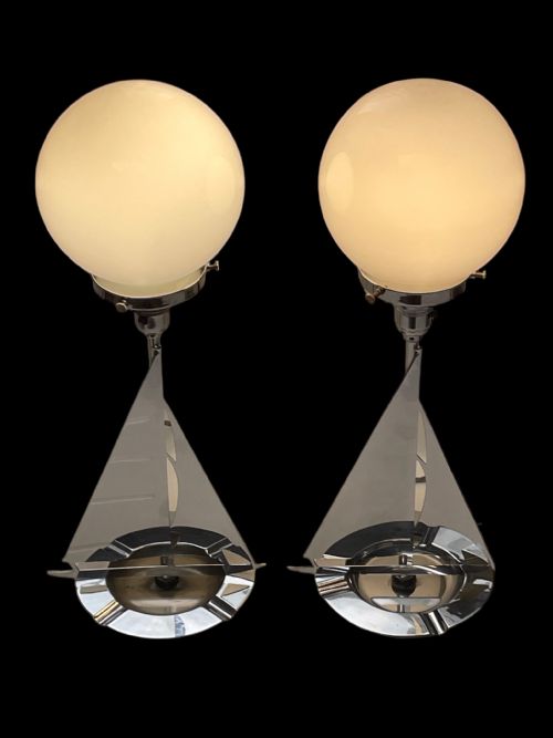 A PAIR OF ART DECO LAMPS - ADDITIONAL PHOTO 5