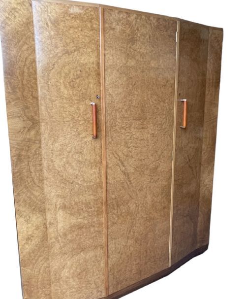 fig 1. Fine Art Deco Triple Wardrobe