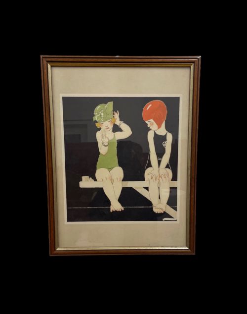 fig 1. Pair of Art Deco Lithograph Posters