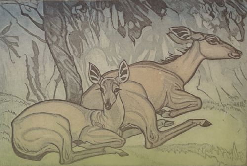 fig 1. Art Deco Lithograph, Trial Proof, by Elsie Henderson
