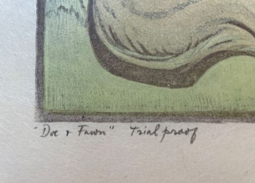 fig 2. Art Deco Lithograph, Trial Proof, by Elsie Henderson