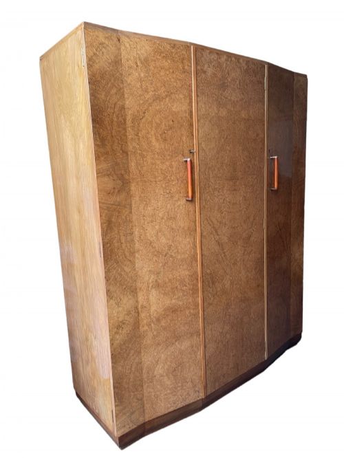 Fine Art Deco Triple Wardrobe