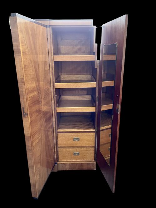 fig 1. Art Deco Triple Wardrobe