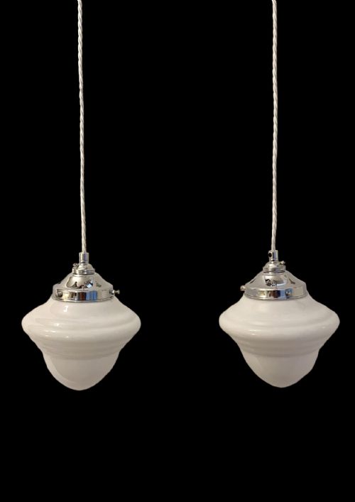 Art Deco Pair of Ceiling Lights