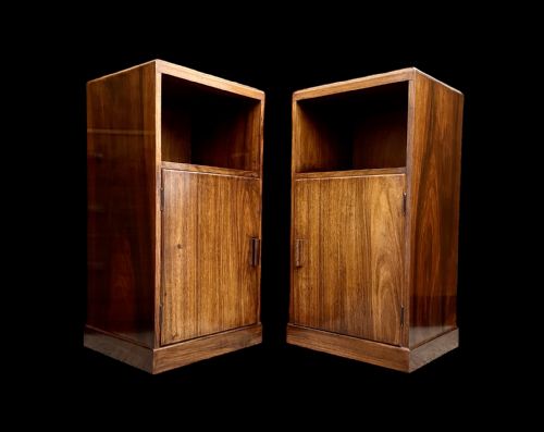 Art Deco Pair of Bedside Tables