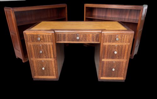 PAIR OF ART DECO BOOKCASES BY BETTY JOEL - ADDITIONAL PHOTO 11