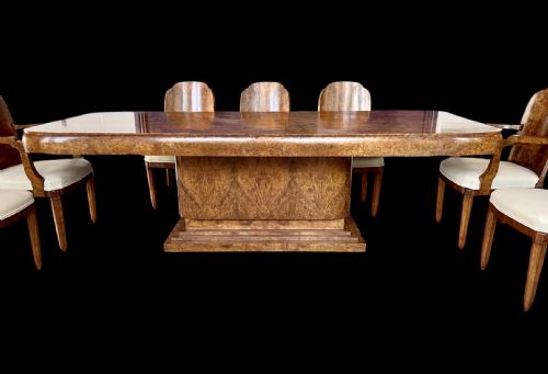 fig 2. Art Deco Hille Dining table and Eight Chairs
