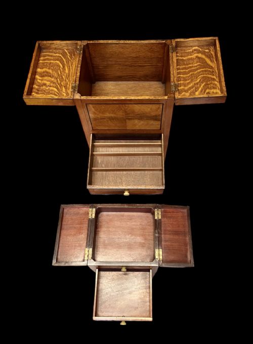 fig 1. A Pair of Art Deco Sewing Boxes