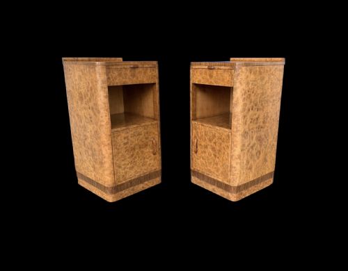 Pair of Art Deco Bedside Cabinets by Hille
