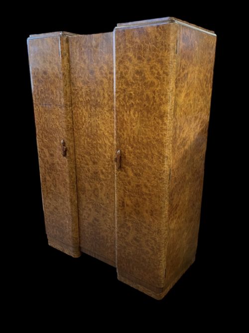 Art Deco Small Triple Wardrobe by Hille