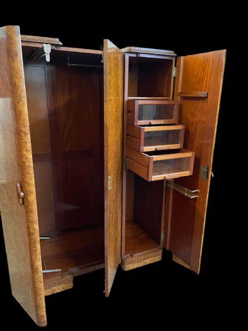 fig 1. Art Deco Small Triple Wardrobe by Hille