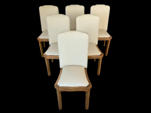 ART DECO DINING TABLE AND SIX CHAIRS - ADDITIONAL PHOTO 10