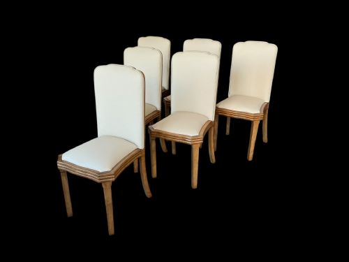 ART DECO DINING TABLE AND SIX CHAIRS - ADDITIONAL PHOTO 11