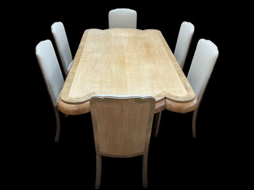 ART DECO DINING TABLE AND SIX CHAIRS - ADDITIONAL PHOTO 18